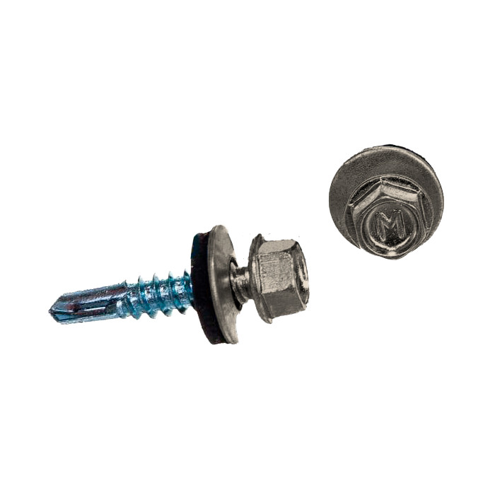 Саморез по металлу Daxmer 5,5х25 (250шт) сверло №3 RAL 1013