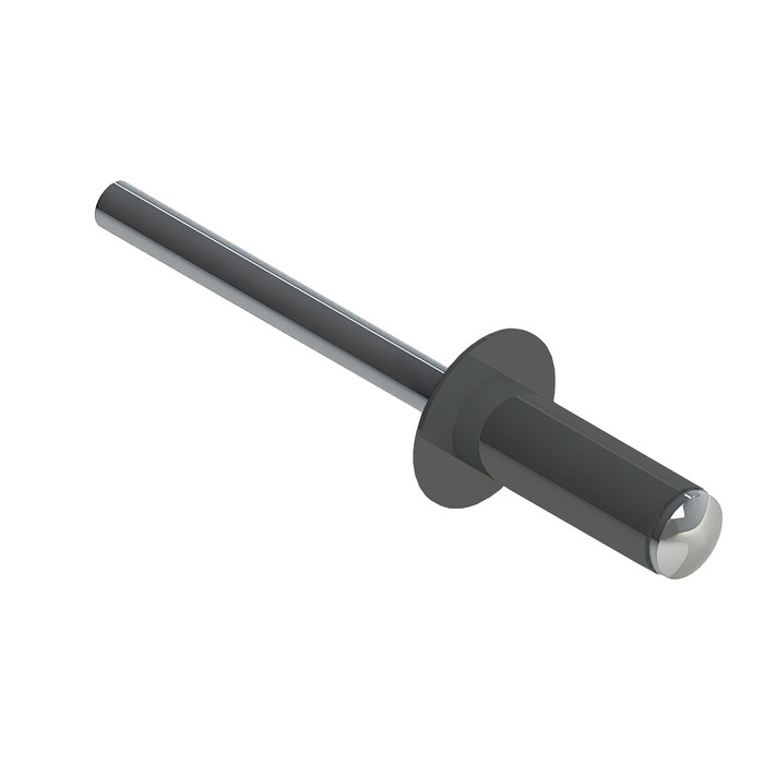 Заклёпка вытяжная Daxmer 4,8х12 RAL 7005 (500 шт) сталь/сталь